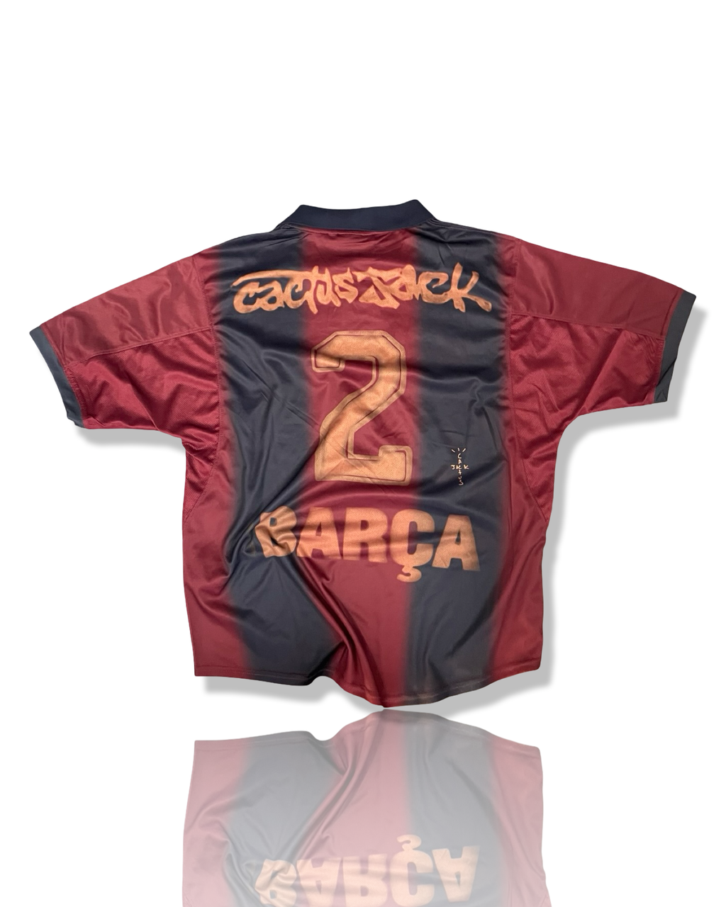 Travis Scott x Nike x FC Barcelona Retro Home "Skeleton" Jersey.