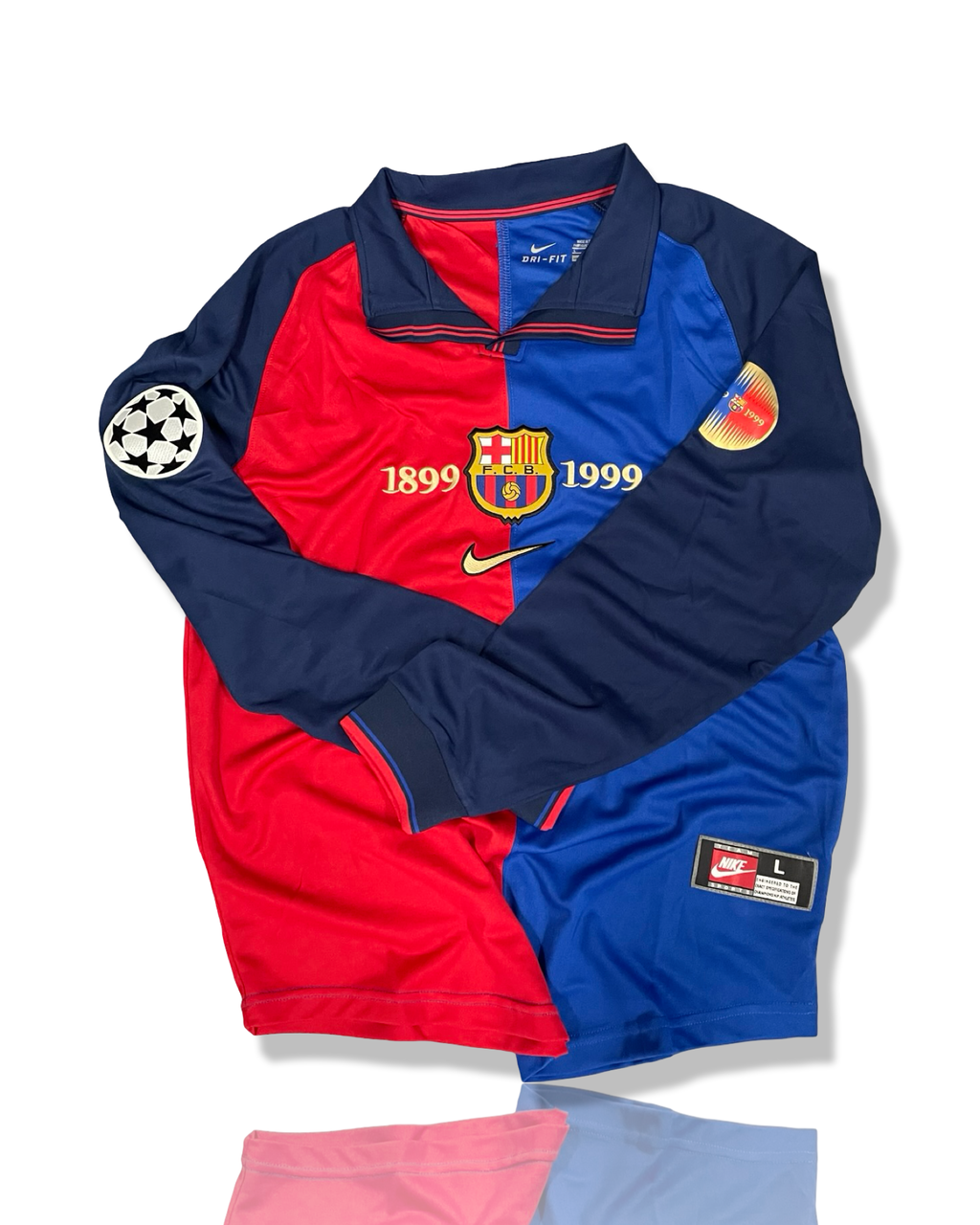 FC Barcelona Home 99-00 UCL Long Sleeve